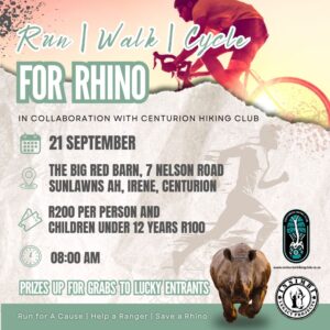 Walk | Run | Cycle for Rhino – Virtual Ticket